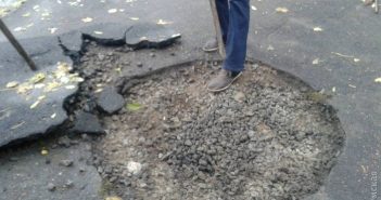 Защитники Французского бульвара вскрывают залитые асфальтом лунки, где росли убитые «Горзелентрестом» деревья