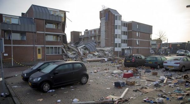 Взрыв в Нидерландах разрушил четырехэтажный дом