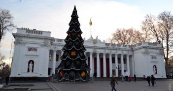 В Одессе установили главную елку города