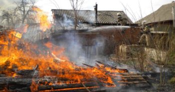 Пожар в Балте гасили полтора часа